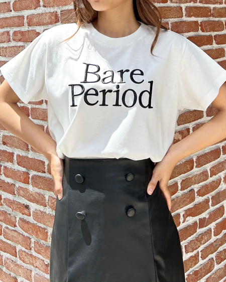 INGNI(イング) sweet刺しゅうロゴTシャツ オフホワイト/クロ