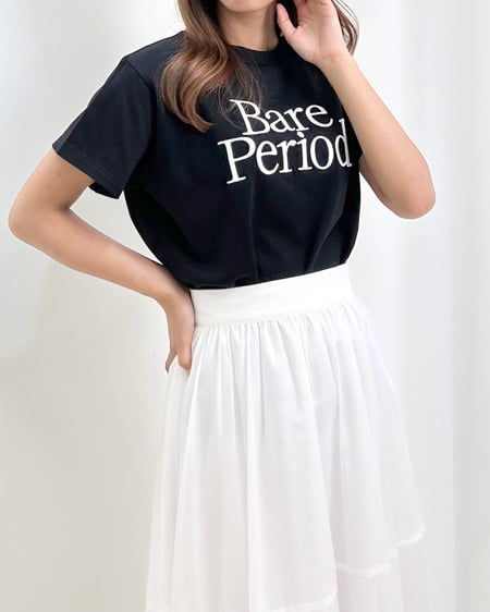 INGNI（イング） sweet刺しゅうロゴTシャツ ｸﾛ