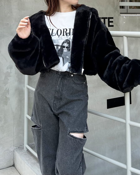 INGNI（イング） 転写プリントTシャツ ｵﾌﾎﾜｲﾄ