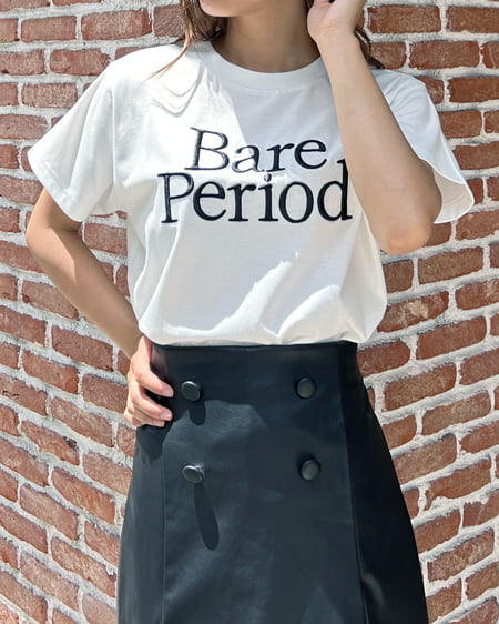 INGNI(イング) sweet刺しゅうロゴTシャツ オフホワイト/クロ