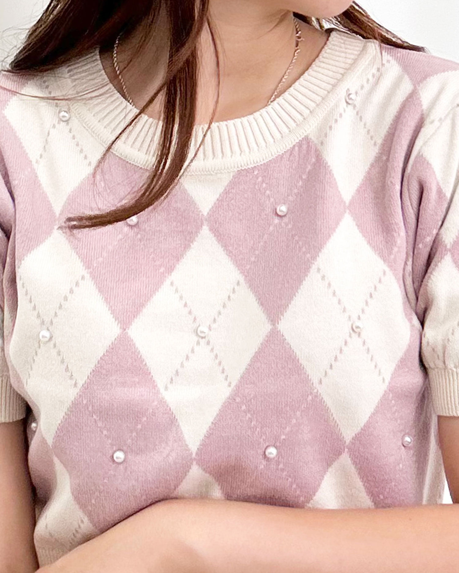 美品✨希少✨COMME des GARÇONS アーガイル柄 半袖ニット