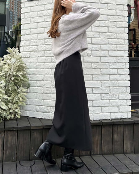 INGNI(イング) フェザーショート丈ニットカーディガン+肩リボンキャミSET グレージュ