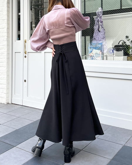 INGNI(イング) シャツドッキングニット/A モカ/ピンク