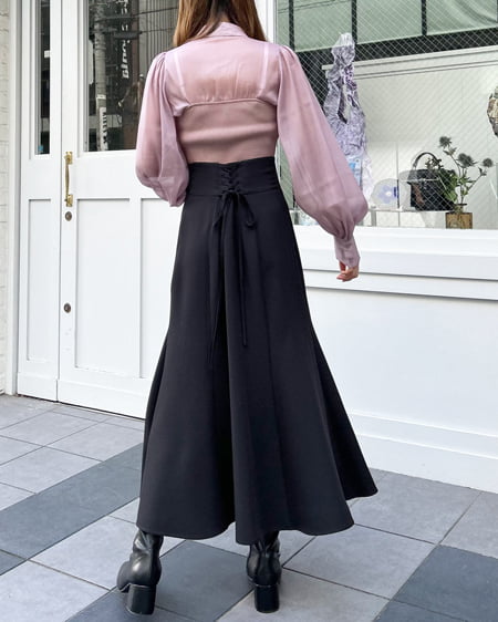 INGNI(イング) シャツドッキングニット/A モカ/ピンク