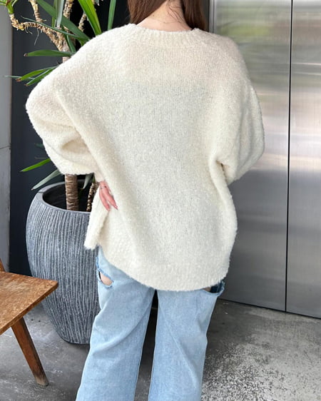 INGNI（イング） ブークレーニットカーディガン ｱｲﾎﾞﾘｰ