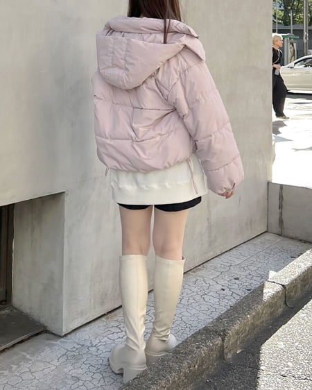 INGNI(イング) BIGフードエコダウン ライトピンク