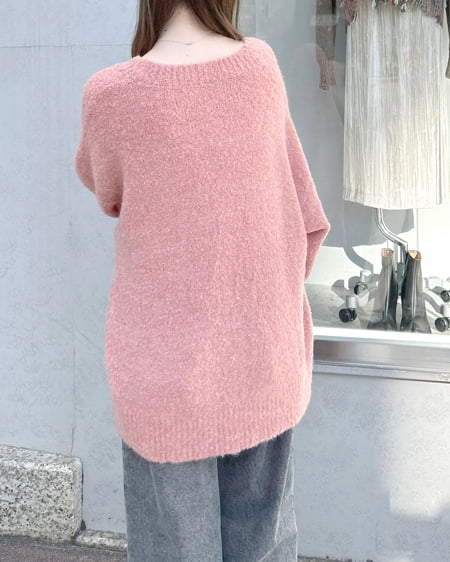 INGNI(イング) ブークレーニットカーディガン ピンク