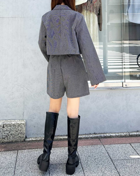 INGNI（イング） ハイネックレーストップス ｸﾛ