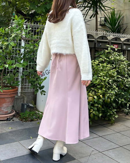 INGNI（イング） ショート丈シャギーニットカーディガン ｱｲﾎﾞﾘｰ