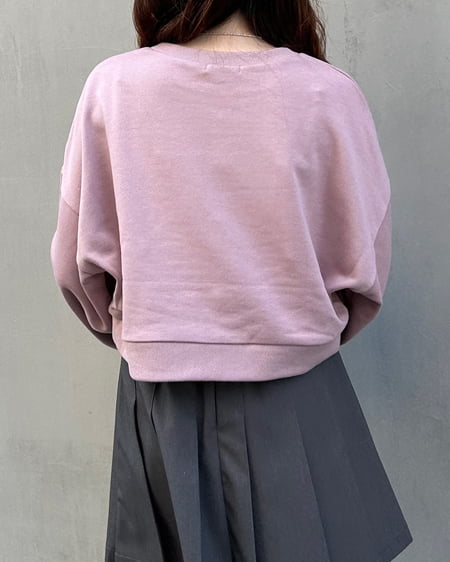 INGNI（イング） パールビジュー付スウェットプルオーバー ｽﾓｰｸﾋﾟﾝｸ