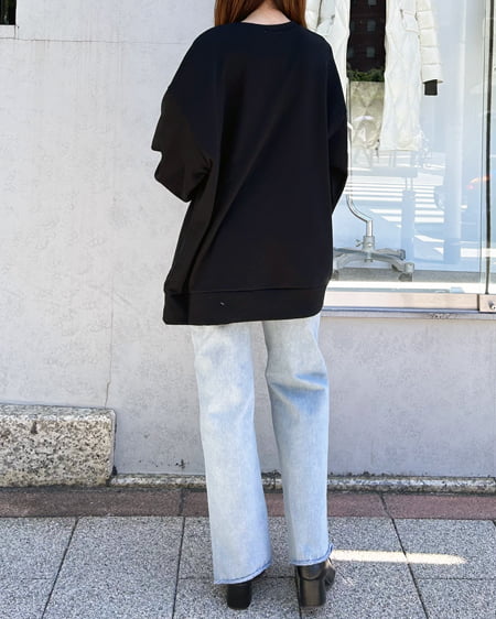 INGNI（イング） パールビジュー付スウェットチュニック ｸﾛ