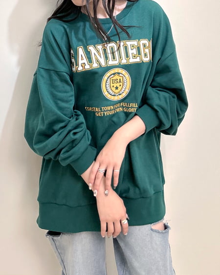 INGNI(イング) カレッジロゴチュニック グリーン