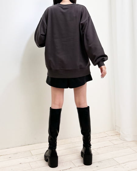 INGNI（イング） ヴィンテージカープリントプルオーバー ｽﾐｸﾛ