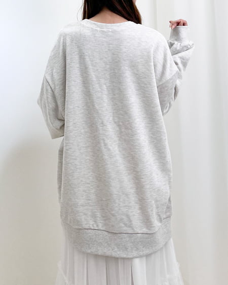 INGNI（イング） パールビジュー付スウェットチュニック ｵｰﾄﾐｰﾙ