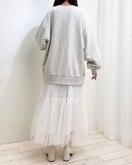 INGNI（イング） パールビジュー付スウェットチュニック ｵｰﾄﾐｰﾙ