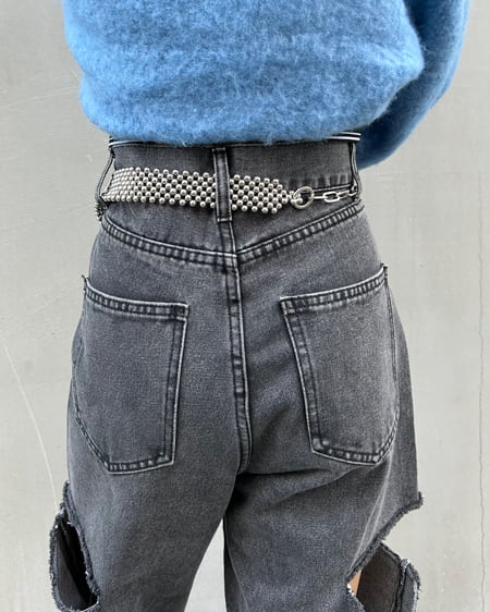 INGNI（イング） メッシュチェーンベルト ｼﾙﾊﾞｰ
