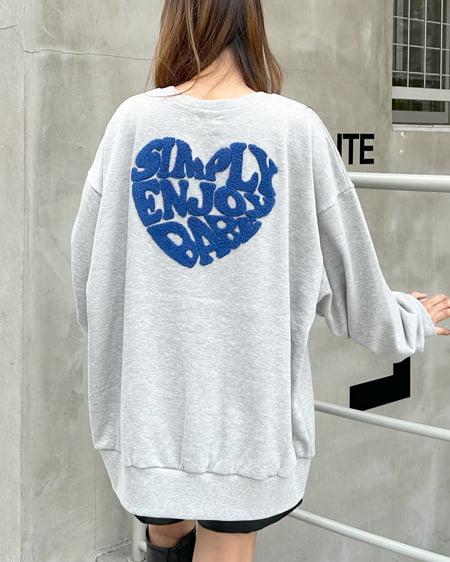 INGNI（イング） Backハートロゴサガラ刺しゅうチュニック ｸﾞﾚｰ