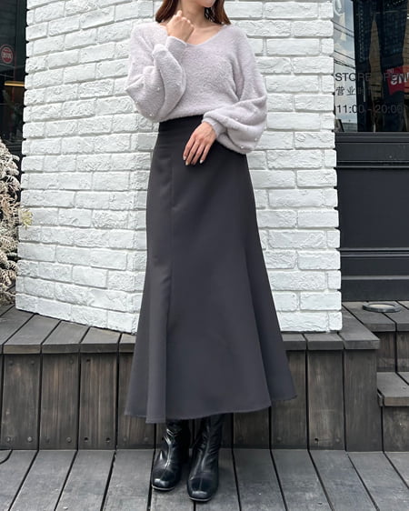 INGNI（イング） BackレースUPマーメイドスカート ｸﾛ
