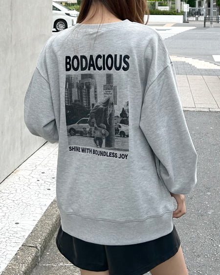 INGNI（イング） Back転写プルオーバー ｸﾞﾚｰ