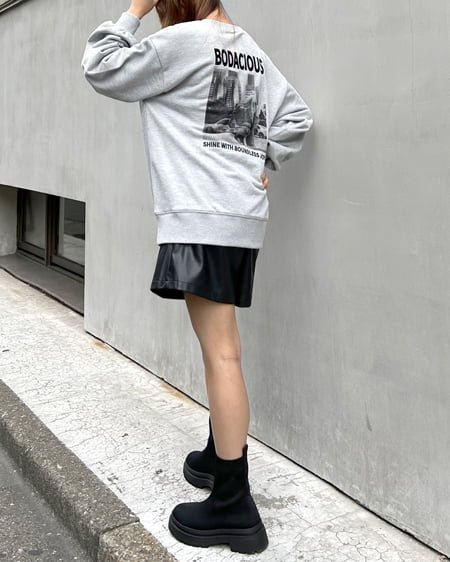 INGNI（イング） Back転写プルオーバー ｸﾞﾚｰ