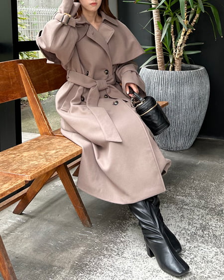 INGNI(イング) ケープセットAラインコート モカ