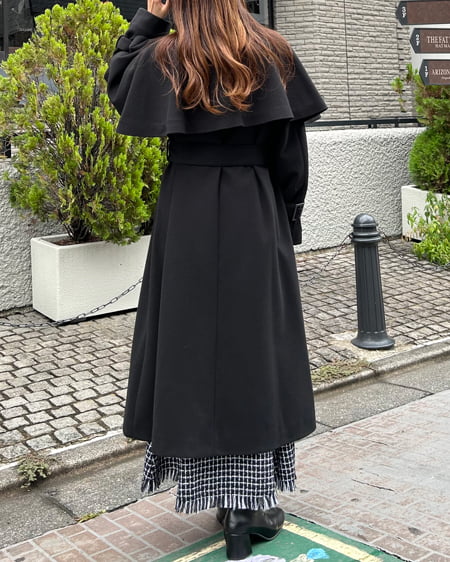 INGNI(イング) ケープセットAラインコート クロ