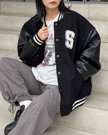 INGNI（イング） イーグルロゴロングTシャツ ｵﾌﾎﾜｲﾄ/ｱｶ