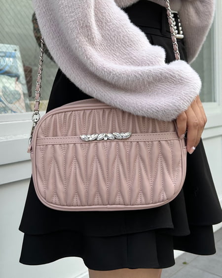 INGNI（イング） キルティングビジューショルダーバッグ ﾋﾟﾝｸ