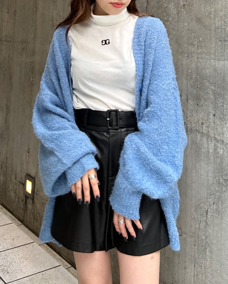 INGNI(イング) ブークレーニットカーディガン ブルー