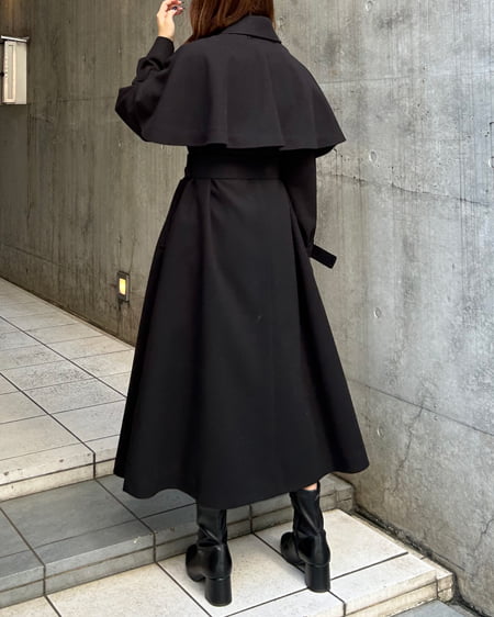 INGNI(イング) ケープセットAラインコート クロ