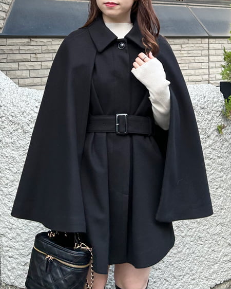 INGNI(イング) ケープコート クロ