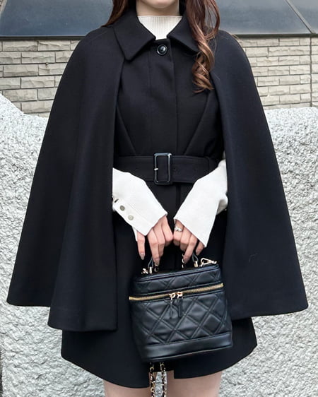 INGNI(イング) ケープコート クロ