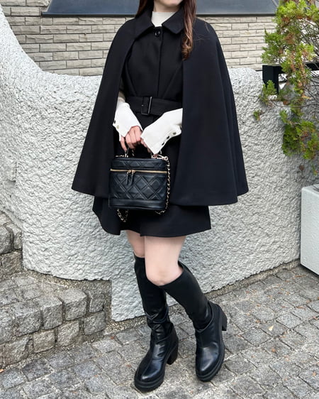 INGNI(イング) ケープコート クロ