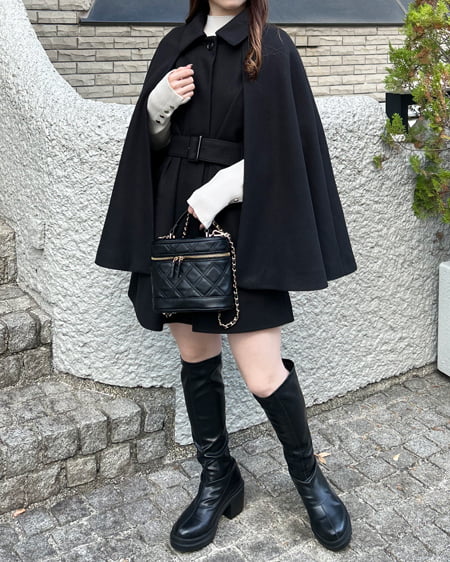 INGNI(イング) ケープコート クロ