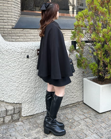 INGNI(イング) ケープコート クロ