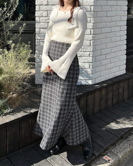 INGNI（イング） オフショル肩リボンニット ｱｲﾎﾞﾘｰ