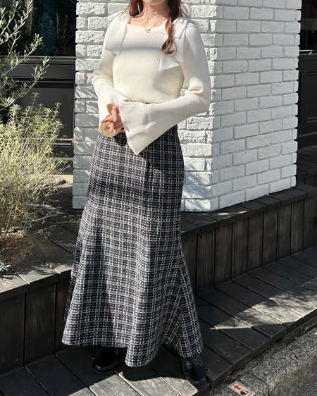 INGNI（イング） オフショル肩リボンニット ｱｲﾎﾞﾘｰ