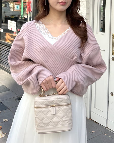 INGNI(イング) キルティングバニティ/B アイボリー