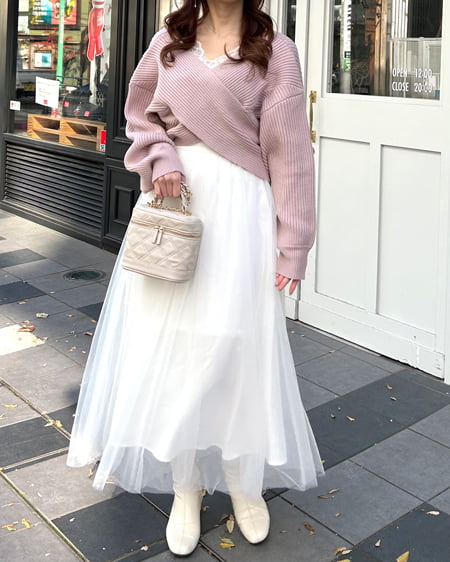 INGNI(イング) キルティングバニティ/B アイボリー