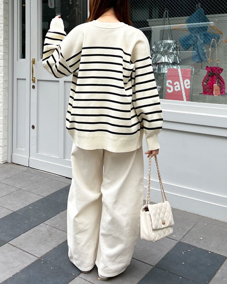 INGNI（イング） シンプルロゴロングTシャツ ｵﾌﾎﾜｲﾄ