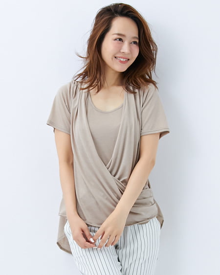 INGNI(イング) カシュクール／TOPS ﾍﾞｰｼﾞｭ