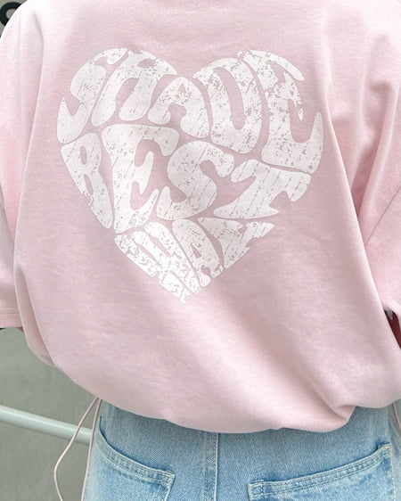 INGNI（イング） 裾ドロストBackハートショートTシャツ ﾋﾟﾝｸ