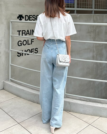 INGNI（イング） 箔プリントロゴTシャツ ｵﾌﾎﾜｲﾄ