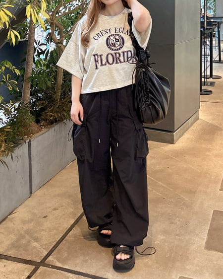 INGNI（イング） カレッジロゴショートTシャツ／Ａ ｵｰﾄﾐｰﾙ