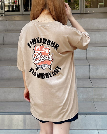 INGNI(イング) BackロゴチュニックTシャツ ベージュ