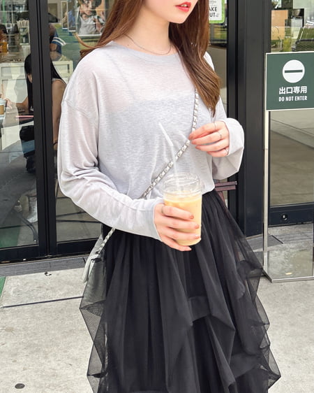 INGNI(イング) シアートップス グレー