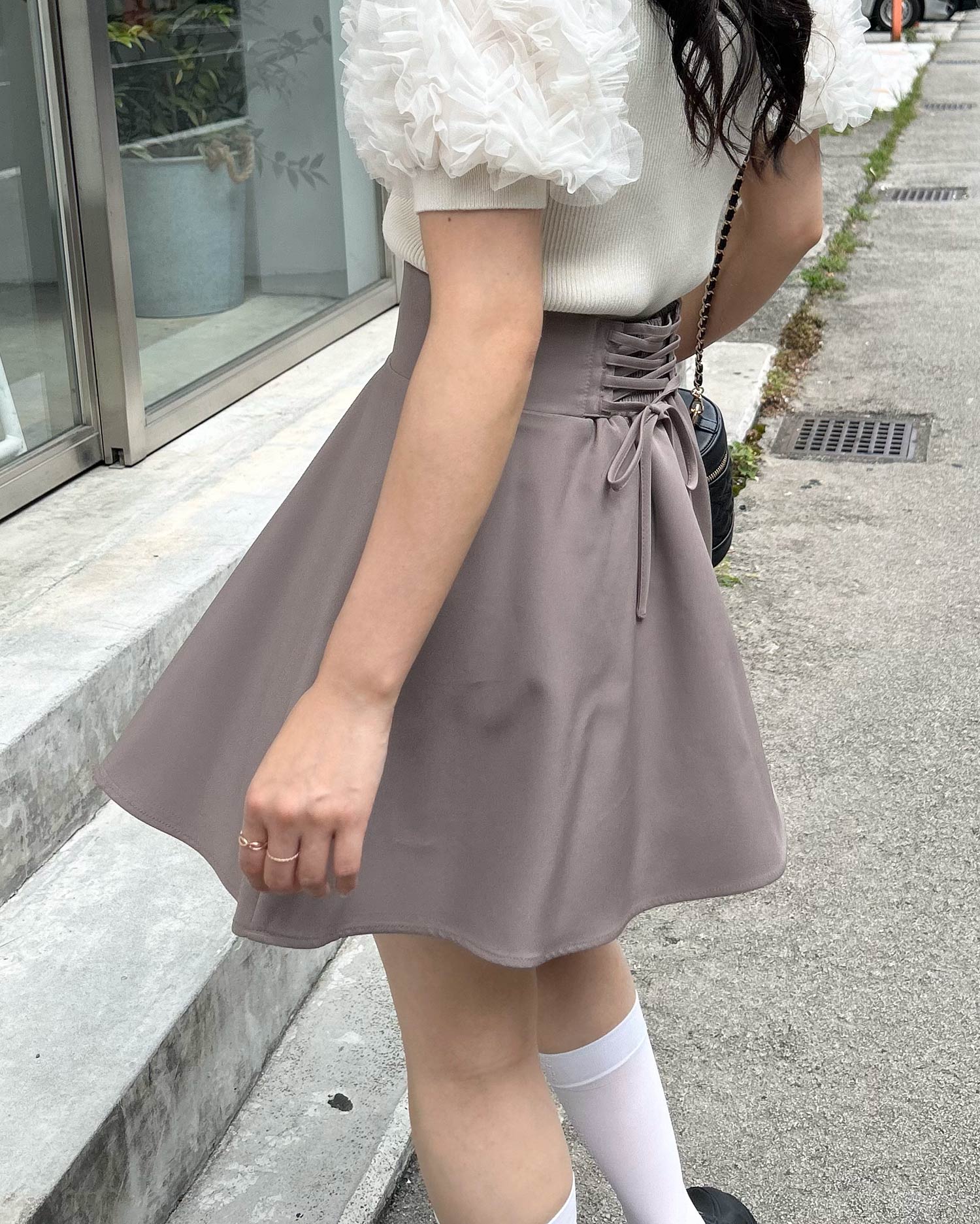 美品✨三浦りさこさん着用♡フリンジが素敵な巻きスカート風のフレアスカート m83956455018_1.jpg?1587024798