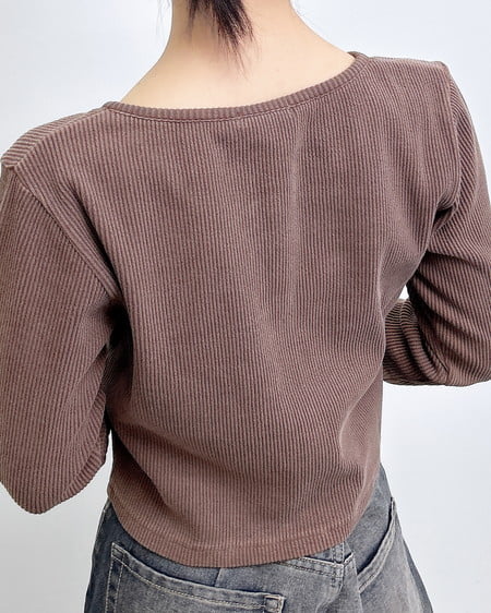 INGNI（イング） メタルプリントピグメントダブルZIPリブカーディガン ﾌﾞﾗｳﾝ