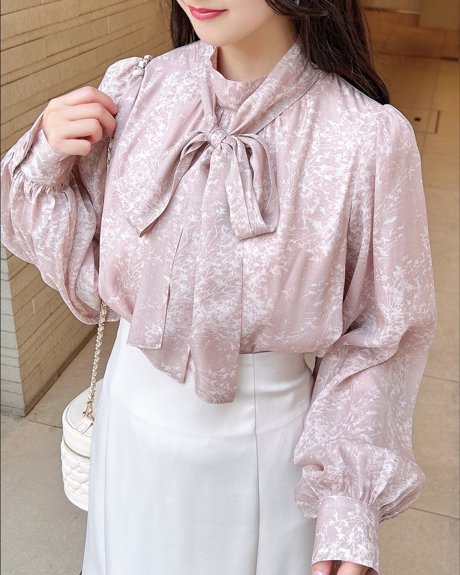 花柄シアー2Wayリボンブラウス｜INGNI(イング) 公式通販｜INGNI