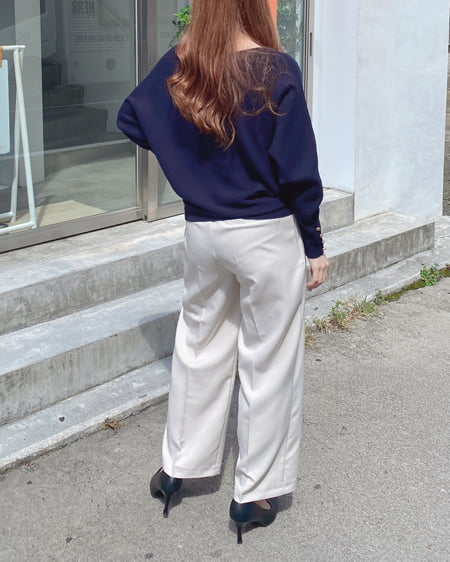 INGNI（イング） ワイドパンツ(セットアップ対応) ｱｲﾎﾞﾘｰ